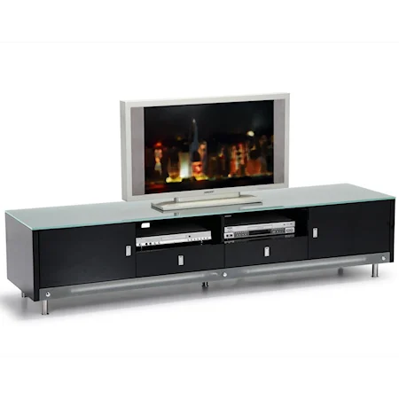 Low Lighted Television Plasma Cabinet